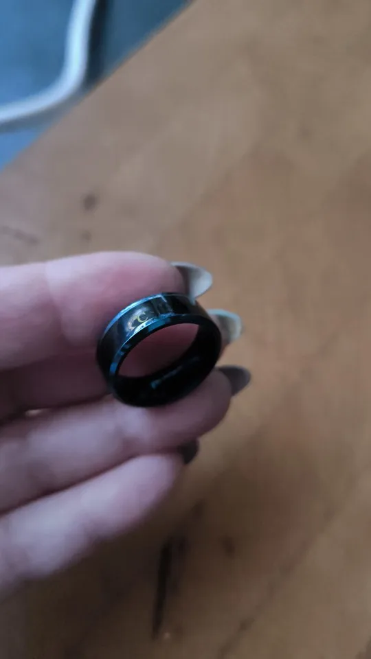 Stainless Steel Smart Rings Temperature Measurement Ring Thermometer Display Men Women Couples Creative Mood Rings Jewelry Gifts