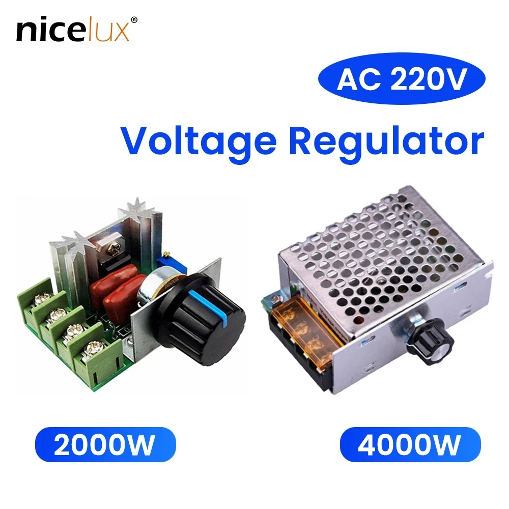 2000W/4000W High Power Thyristor Electronic Voltage AC 220V Regulator
