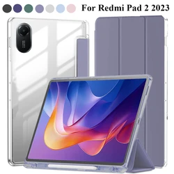 Funda Transparente Versátil para Tableta con Soporte para Lápiz y Carcasa Híbrida de TPU
