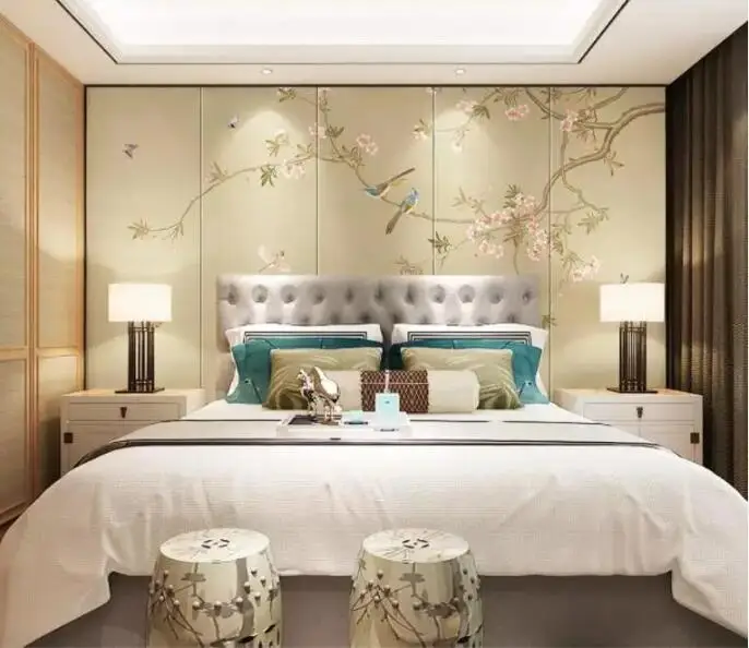 peça de fundo de tv de bambu, peça de revestimento chinês