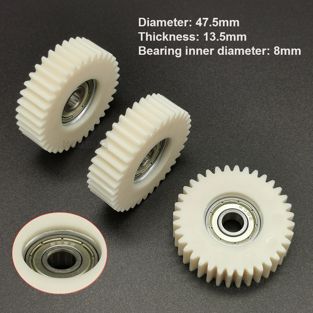 36 치아 47.5x13.5mm 전자 자전거 휠 허브 모터 Bafang 모터 용 베어링이있는 유성 기어 전기 자전거 36 치아 나일론 기어