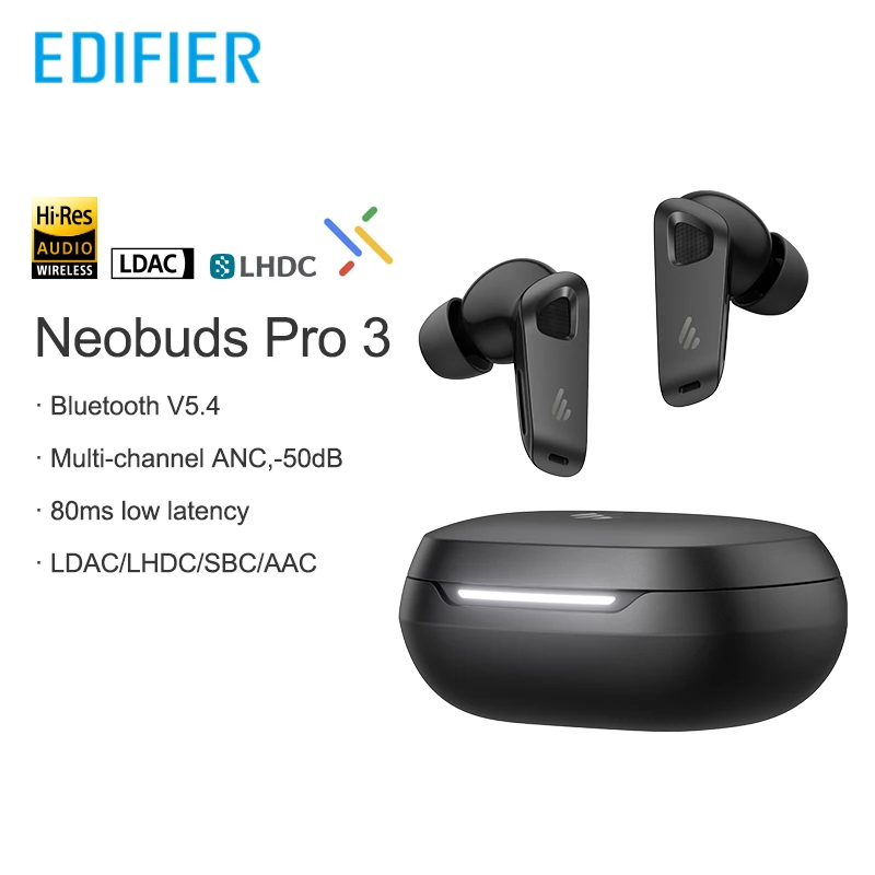 Edifier NeoBuds Pro 3（ブラック） EDIFIER NeoBuds Pro 3 | EDIFIER JAPAN