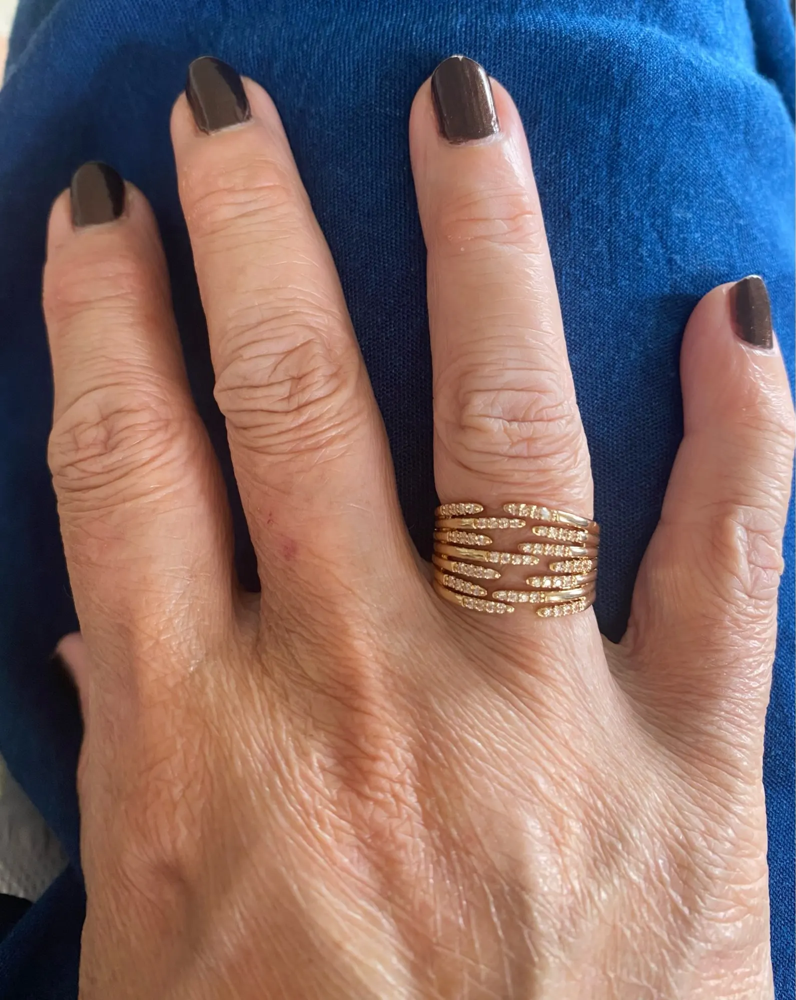 Zircon Double Crossed Shape Rings photo review