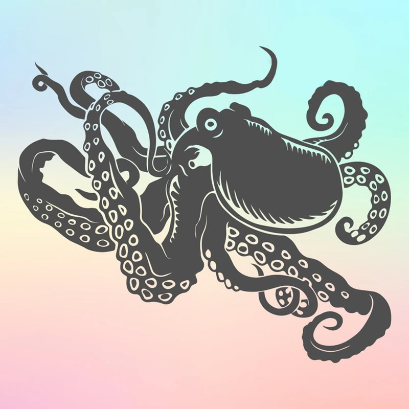 

Octopus Design Car Styling Vinyl Decals Cute Bumpers Windows Hood Stickers Accessories Waterproof Animal Film Parts