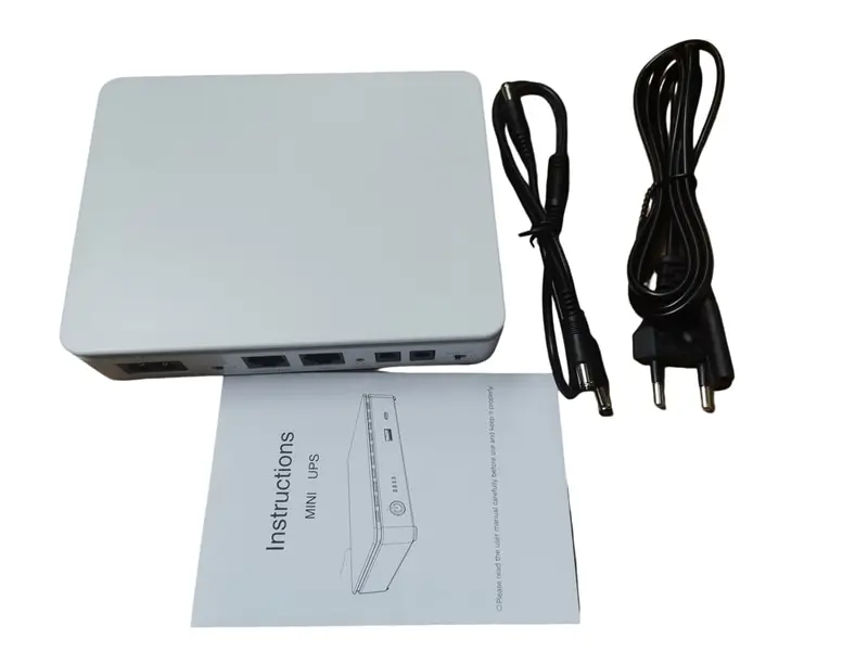 Mini DC UPS Backup Power Bank with Lithimum Battery USB TYPE-C POE for WiFi Routers IP Camera