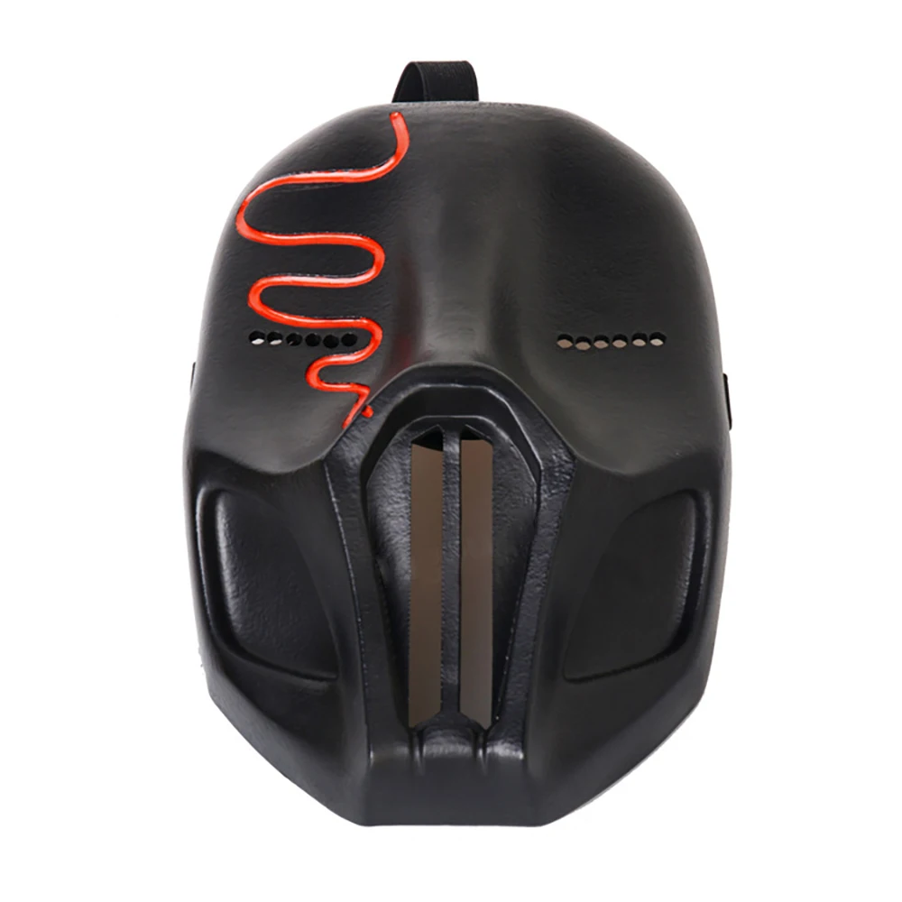 非売品_コスプレ加工向け_樹脂マスク２個セット YouTube dj-コスプレ用の黒い樹脂マスク,クラブ用のひびの入った