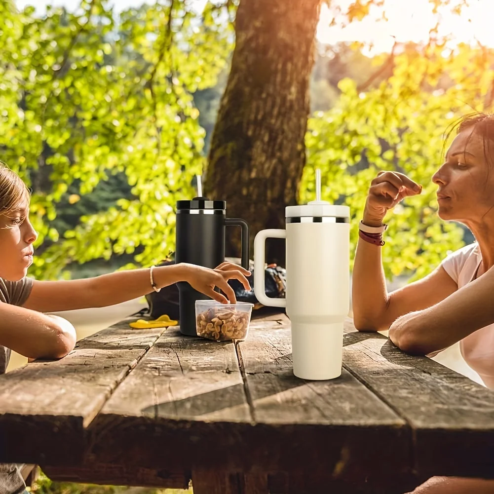 40oz Coffee Travel Mugs with Handle Double Wall Tumbler