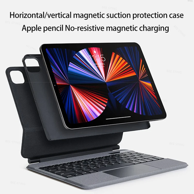 Doqoマジックキーボードケースipadプロ11 12.9 2021 2020 2018空気4 5