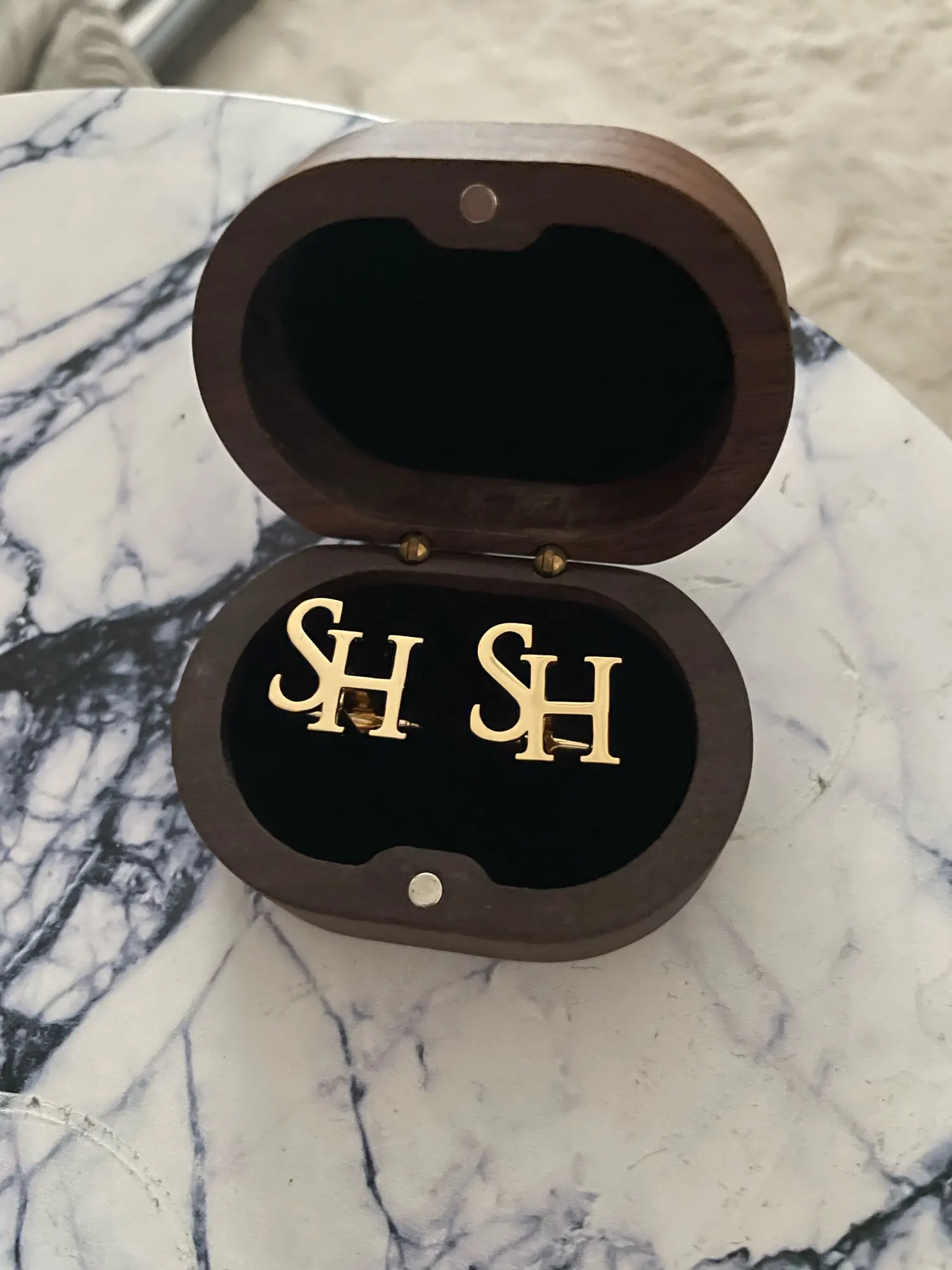Coffret Boutons de manchette personnalisé