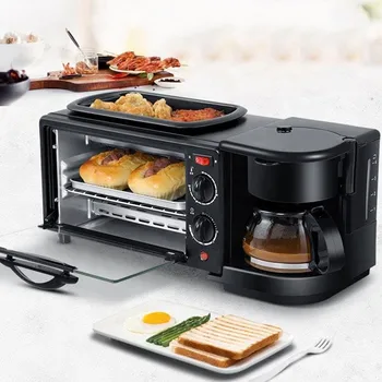 3-in-1 Breakfast Maker Station – Mini Oven, Frying Pan & Coffee Maker | Compact All-in-One Kitchen Appliance 1