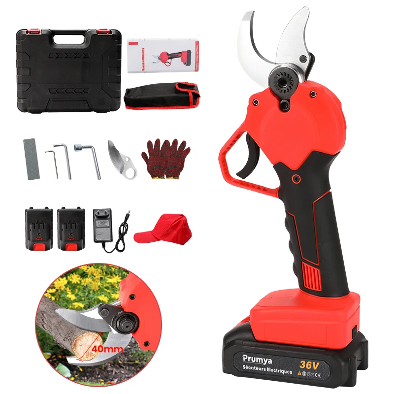Electric Cordless Pruner Pruning Shear Handheld Fruit Tree Branches