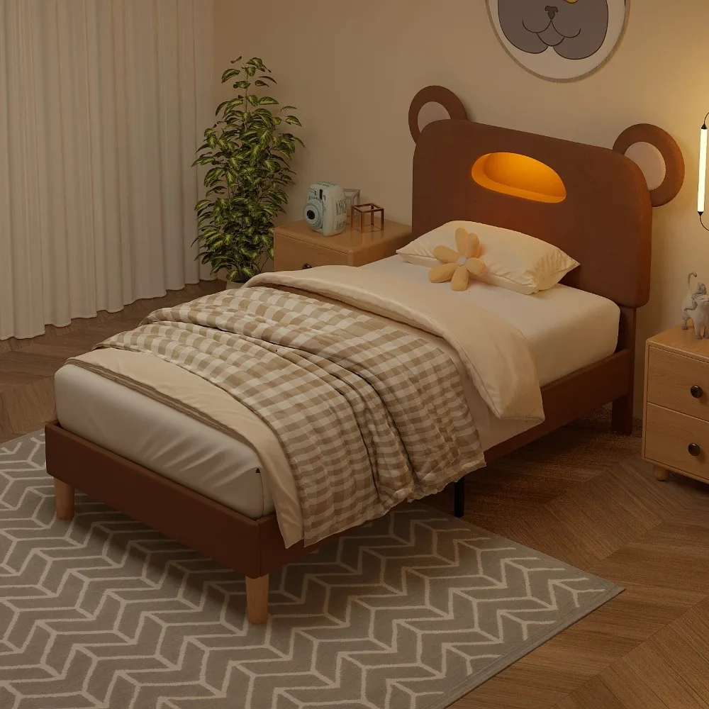 Cute Bear LED Bed 1