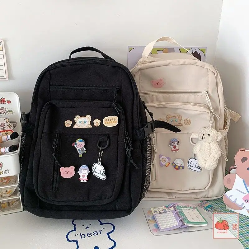 Japanese High School Girls Backpack School Bags For Teenage Girls Multi Pockets 2023 New Kawaii Backpack Women Cute Mochila 6