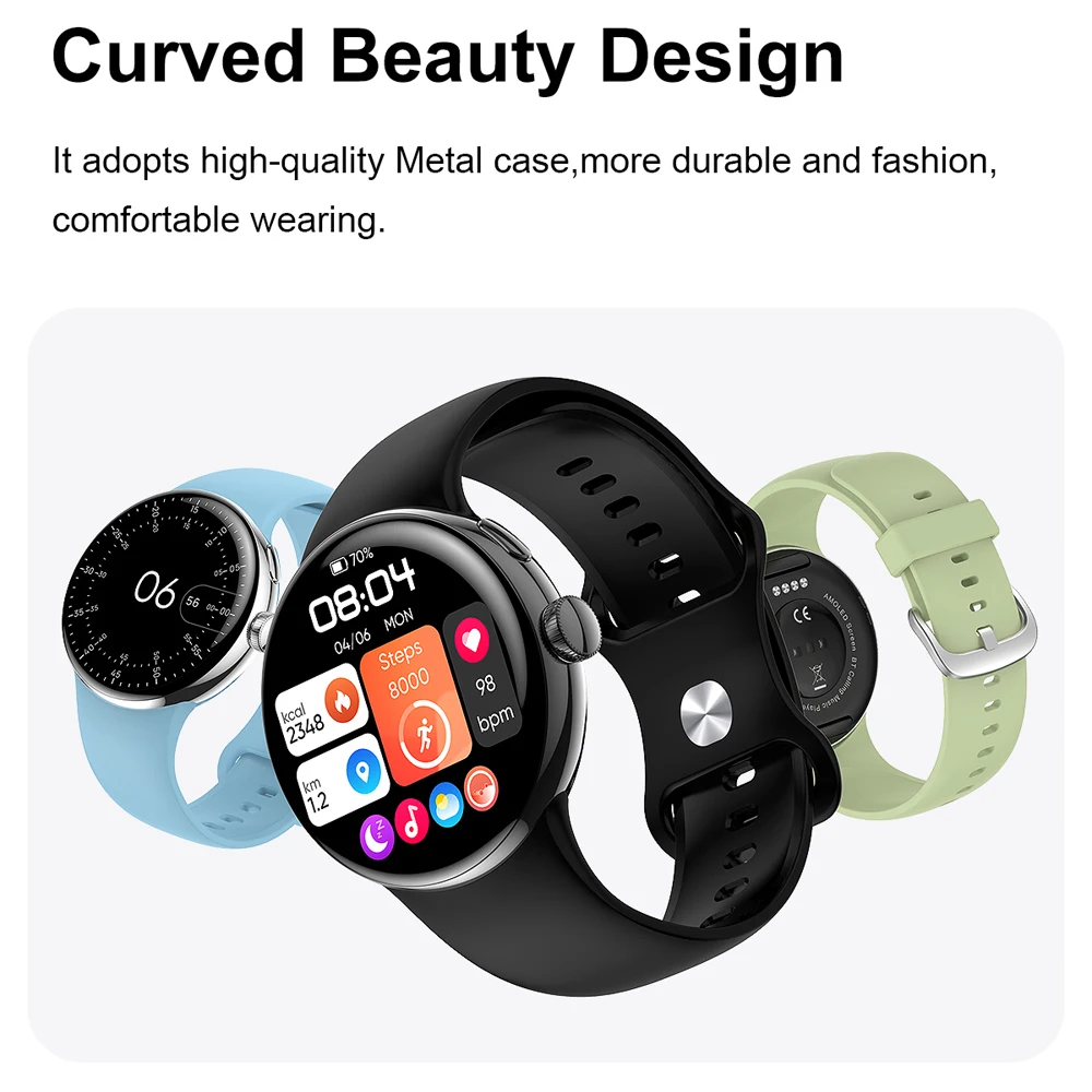 LA24 Ʈ ġ 1.3 ġ ȭ 360*360 IP68  AI  ýƮ  Smartwatch  ȭ PK Google Pixel ð