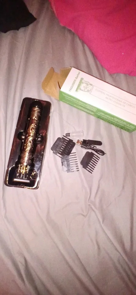 Máquina De Cortar Cabelo Parágrafo Barba Masculina Designer Aleatório Elétrico Profissional photo review