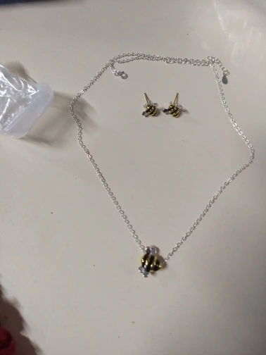 "Bee Inspired" Silver & Gold Bumblebee Earrings