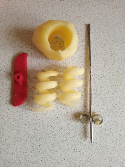Manual Potato Spiral Cutter - Create Fun and Delicious Twisted Fries at Home photo review