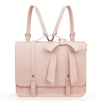 ECOSUSI 여성용 서류 가방, PU 가죽, 14 인치 노트북 사첼, 여성 스퀘어 숄더백, 대학 여행용 핸드백 상품 이미지