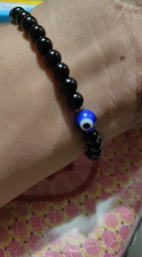 Evil Eye Black Tourmaline Bracelet | Mindful Protection Jewellery photo review