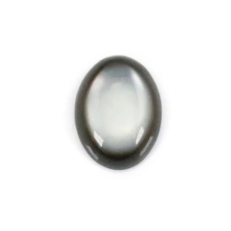 5개 회색 자개 오벌 4x6-13x18mm 카보숑 루스 스톤 주얼리 제작용 반지 펜던트 DIY