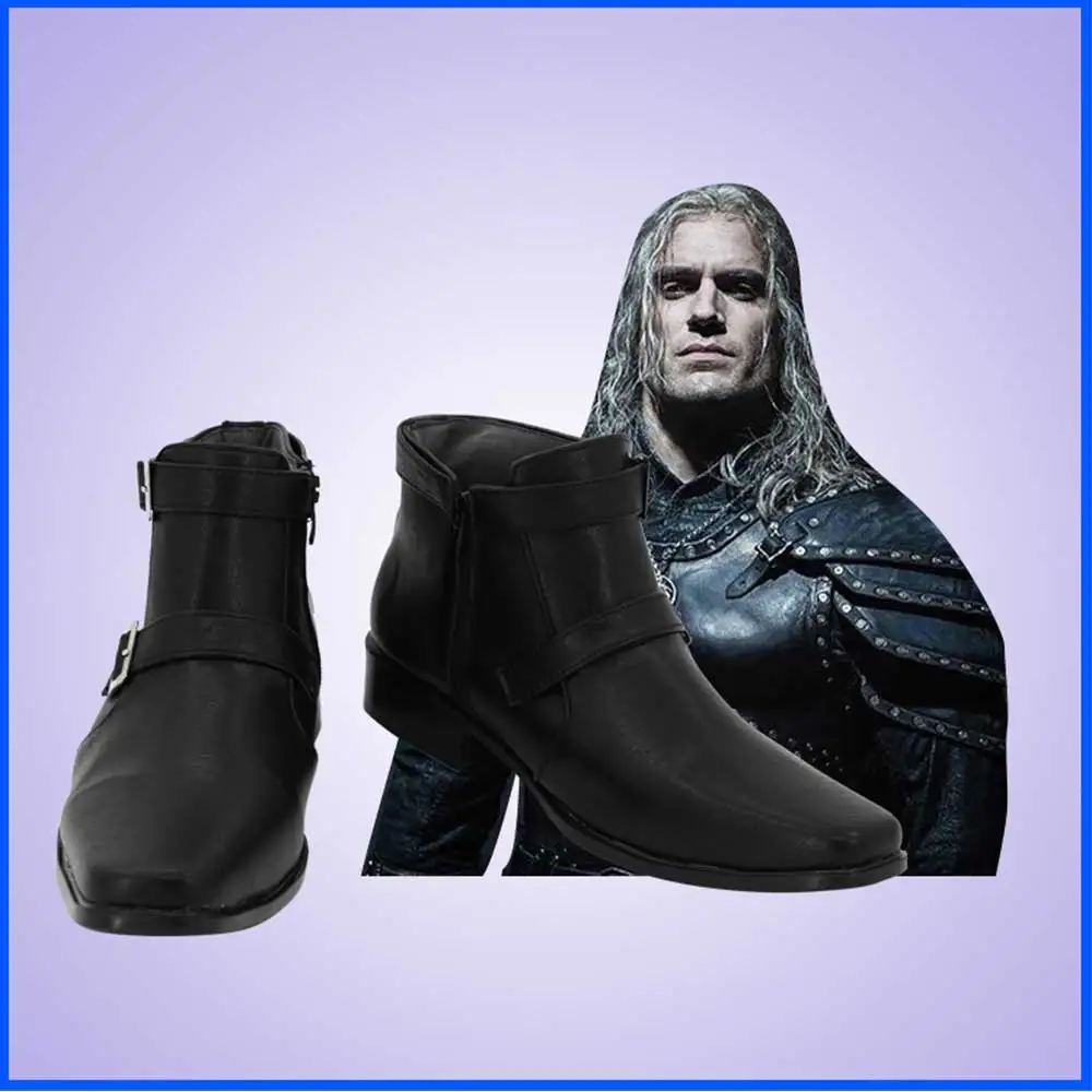 

Rivia Cosplay Shoes Boots Halloween Party Accessories Props Adult Men Shoes