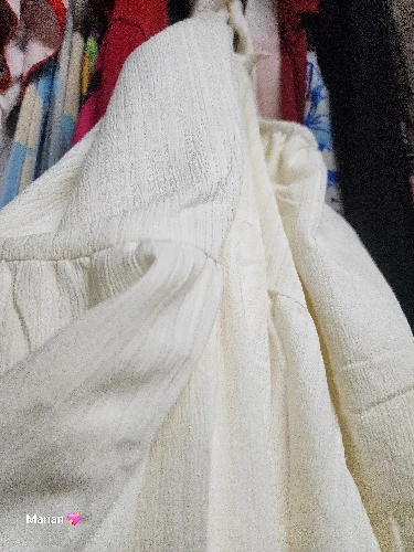 Ivory Backless V-Neck A-Line Dress for Beach Romance photo review