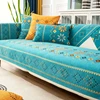 Pet Friendly Bohemian Chenille Sofa Cover Geometric Embroidered Thick Plush Sofa Protector Cover Non Slip Couch Covers 1