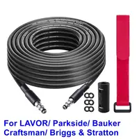 10M 15M Extension Hose For LAVOR & Parkside High Pressure Washer 5800 PSI Pipe With Connector 1