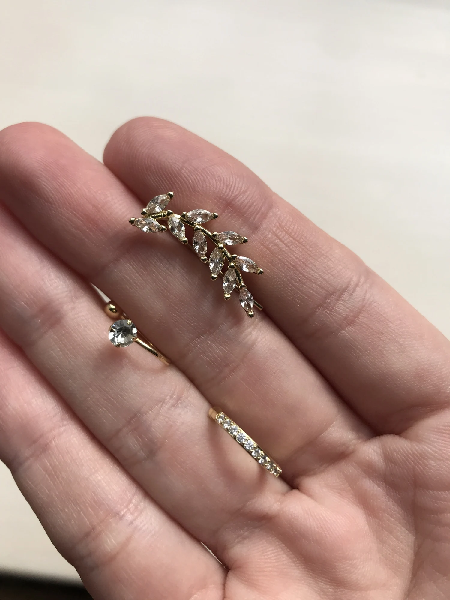 Bohemian NO Piercing Crystal Rhinestone Ear Cuff Wrap Stud Clip Jewelry photo review