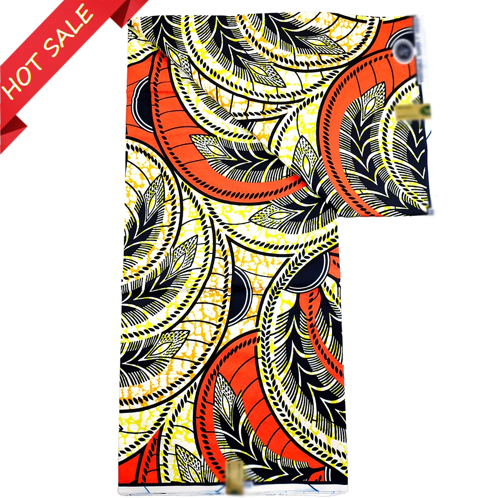 Veritable Guaranteed Super Real Wax Printed African Fabric Dutch Dress 100% Cotton 6 Yard Hollandais Pagne