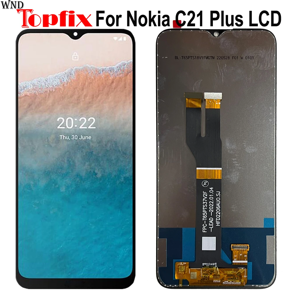 

6.52" For Nokia C21 Plus LCD Touch Screen Digitizer Assembly Replacement For Nokia TA-1433/1431/1426/1424 LCD Display Screen