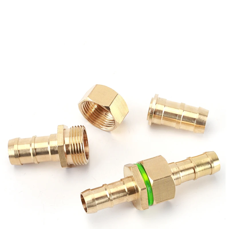 4 Pack Brass 3-Way Tube Connectors - 8mm Fuel Hose Barb Fittings For Gas, Water & Fluid Systems