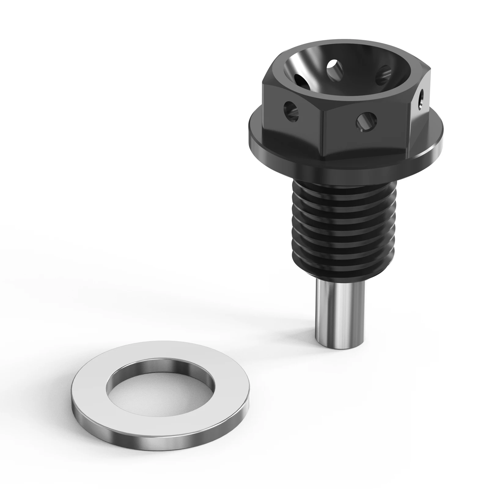 BEVINSEE Magnetic Oil Sump Drain Plug For BMW E46 E90 E91 E92 E93 