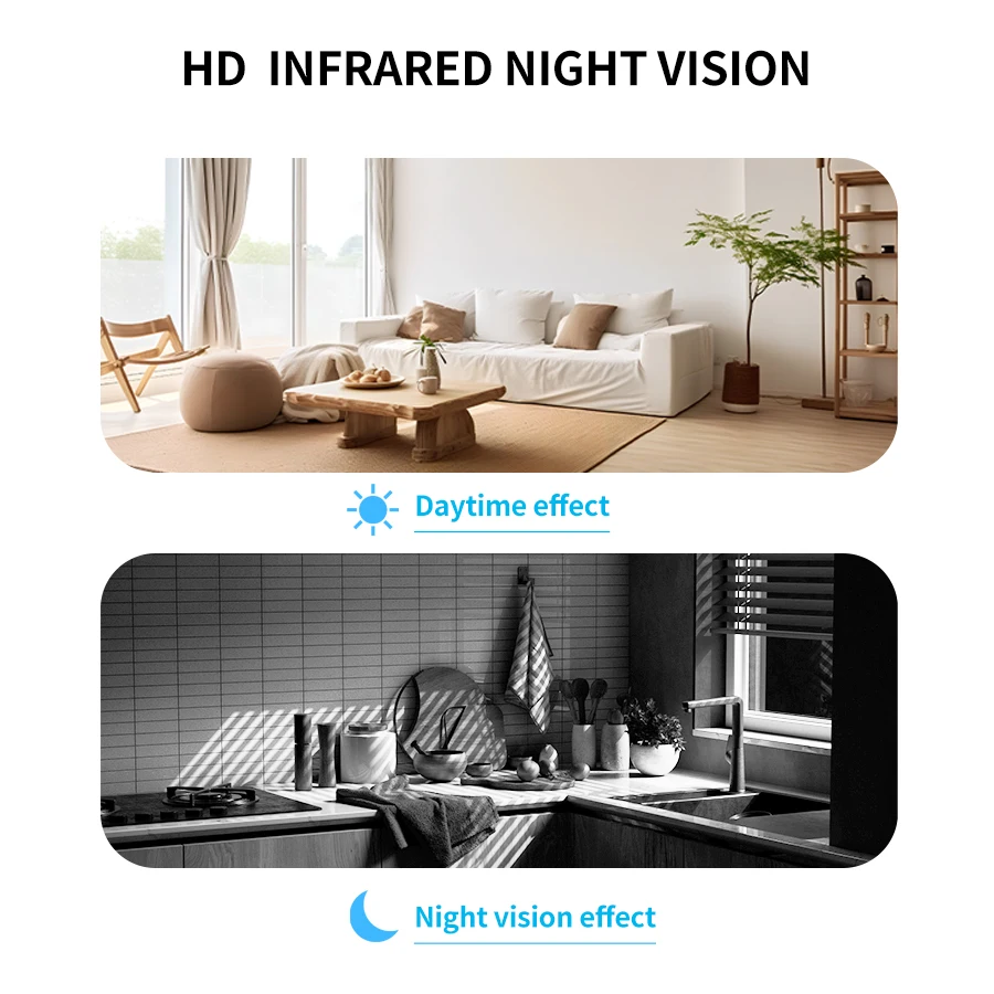 2MP Smart Home Security Protection WIFI Wireless Network CCTV Pet Baby Monitor Camera PTZ Motion Detection Infrared Night Vision 5