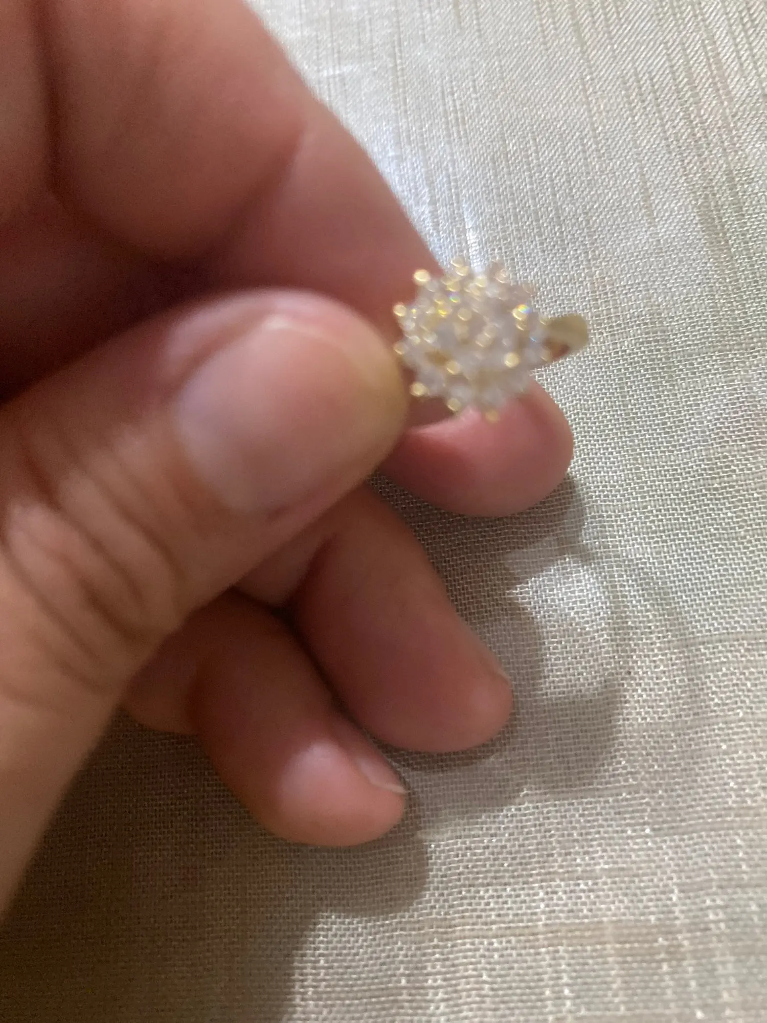 Diamantring för kvinnor lyxförlovning Bizuteria Anillos Ädelsten 14K gult guld Diamantbröllopsringlåda photo review
