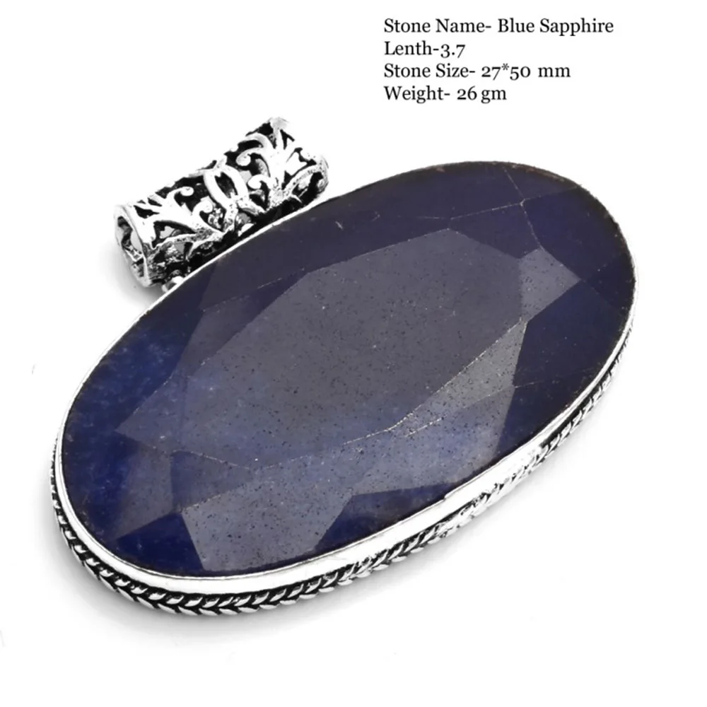 

Подвеска из натурального сапфира