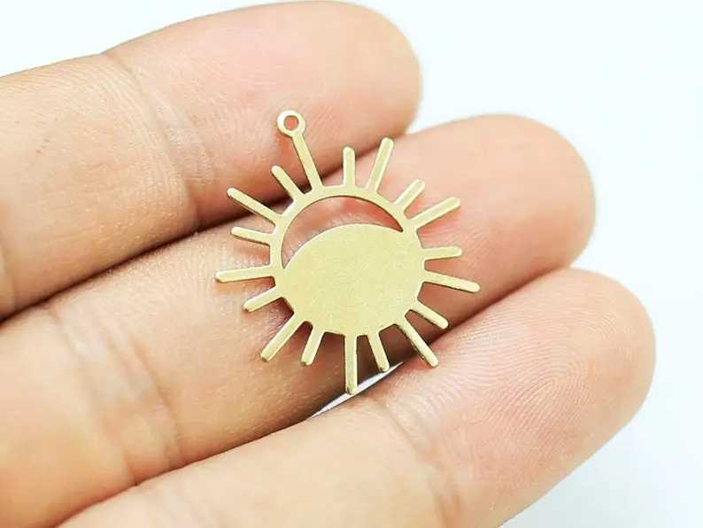 

10 шт., Подвески для изготовления ювелирных изделий, фурнитура для сережек, 25x23x0,7 мм, латунные серьги, ювелирные изделия R1787