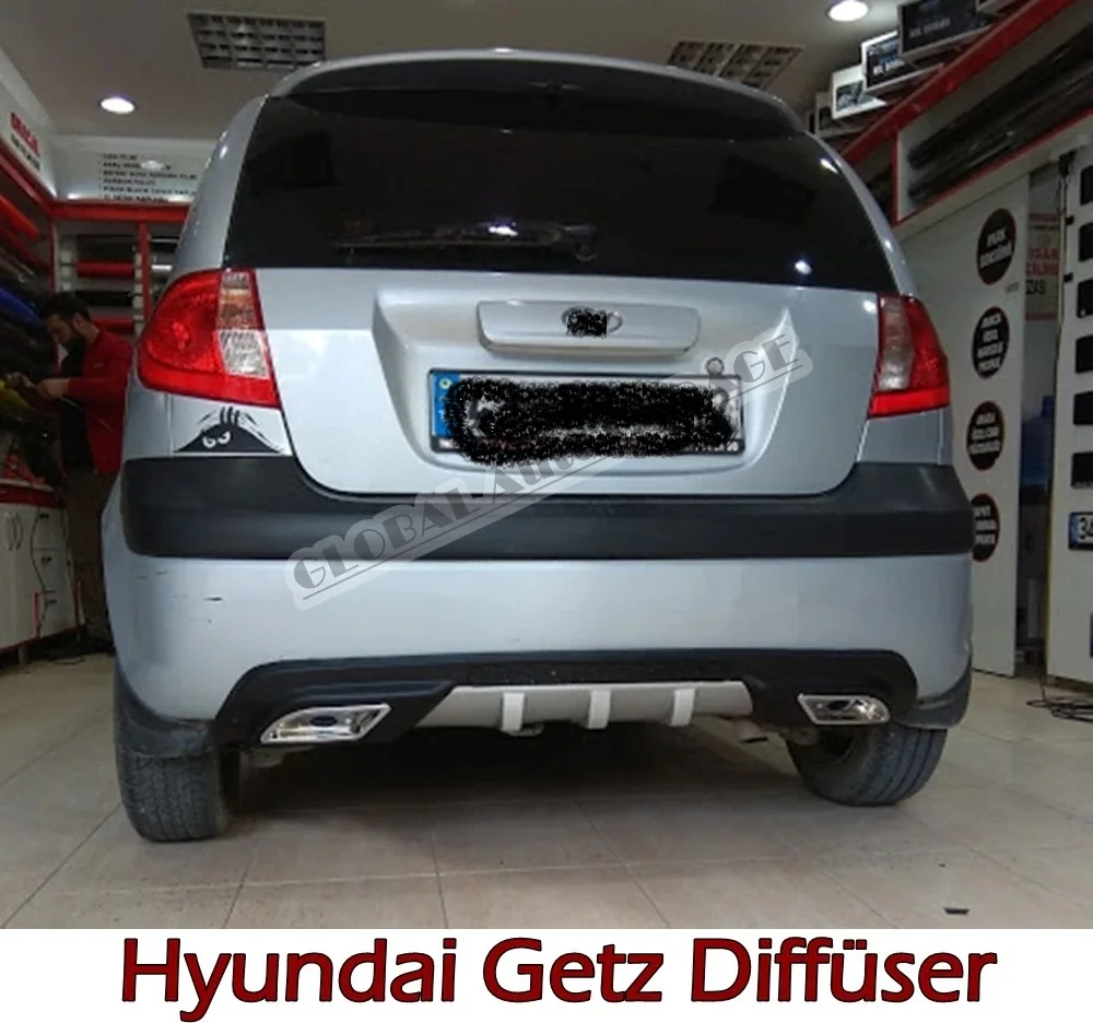 For Hyundai Getz Diffuser Rear Bumper Extension Attachment Car Styling Auto Accessory Exhaust