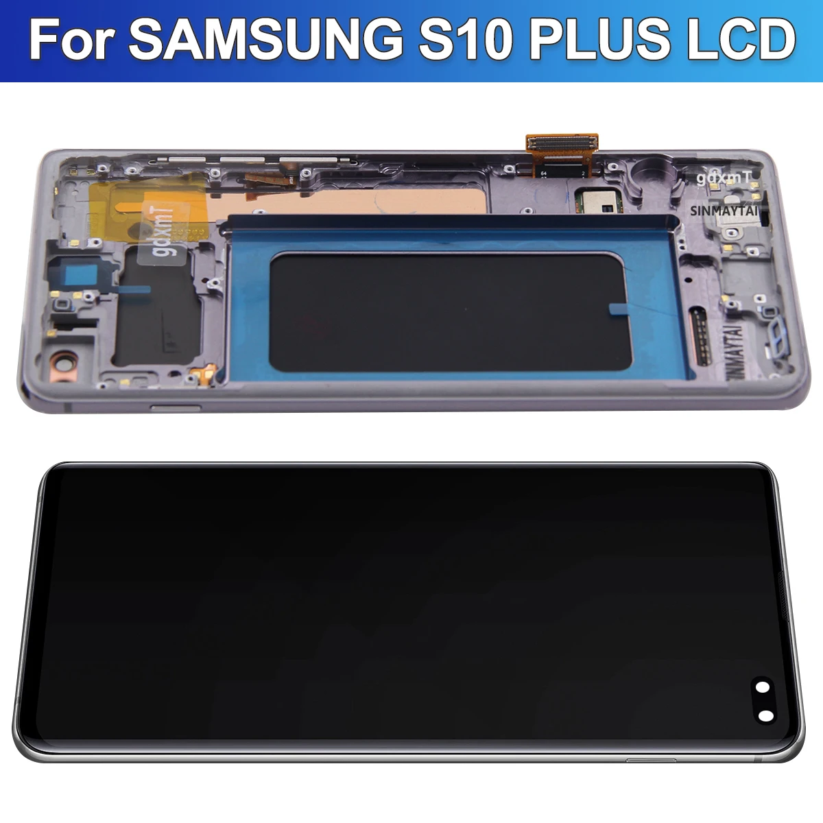   AMOLED LCD ÷  ġ ũ, Ｚ S10 ÷ G975, G975F, SM-G975F ÷, 6.4 ġ