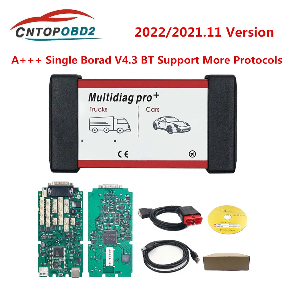 Best A + Single Board Tcs Multidiag Pro + Bluetooth 4.3 Fw 3201 Nec Relay V2022/2021.11 Per Strumento Diagnostico Per Camion Fino Al 2022
