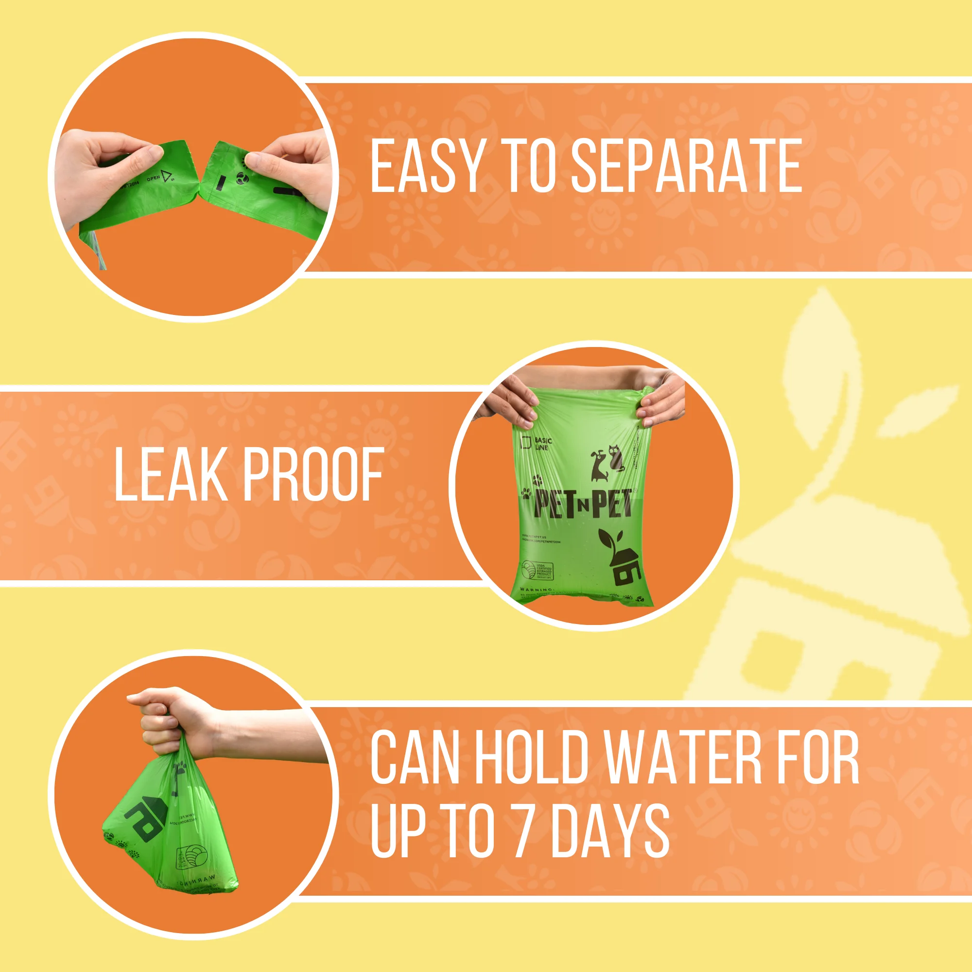 Dog Poop Bags Unscented Biodegradable 38% Plant Based & 62% PE Extra Thick 1080 Counts