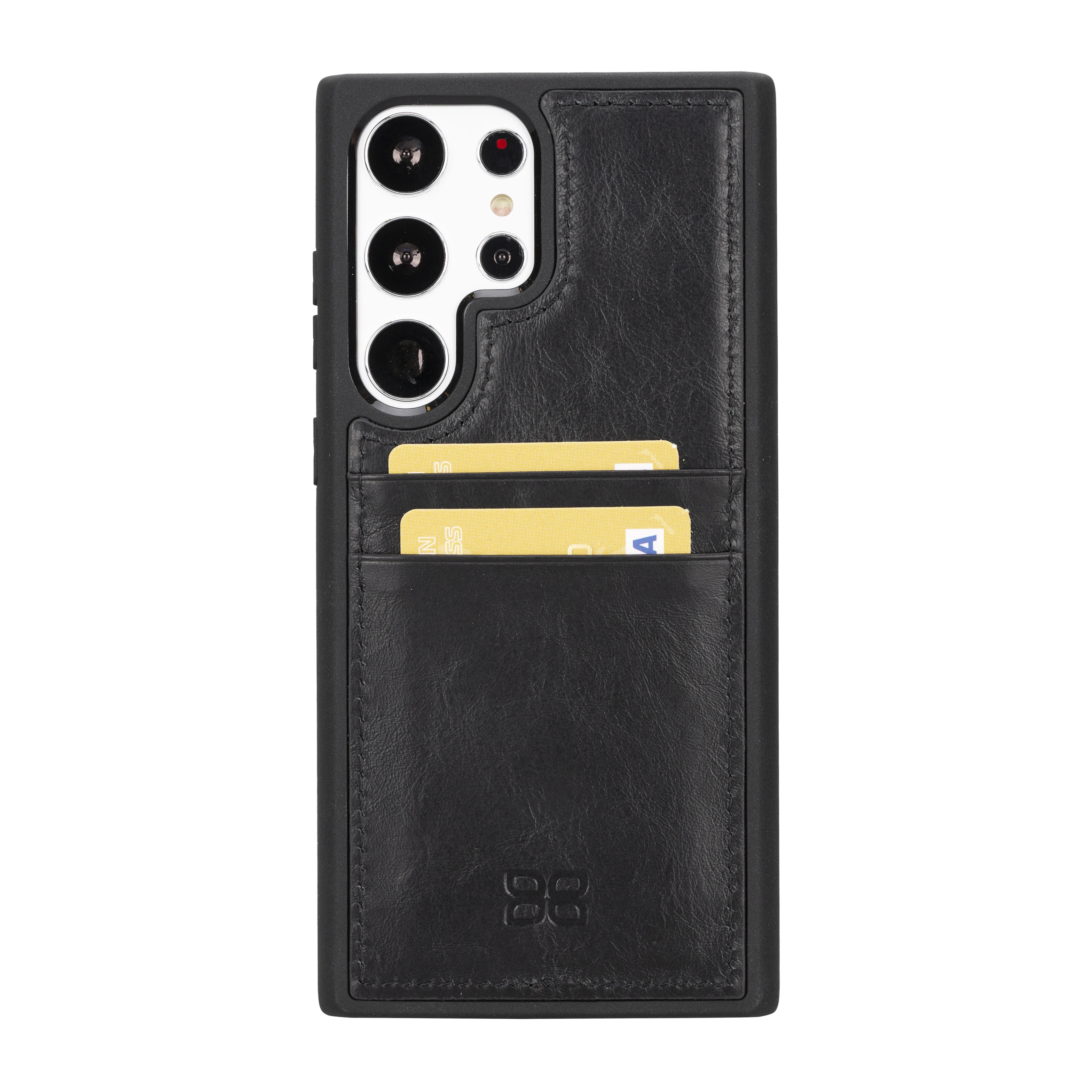 

Handmade Genuine Leather Flex Cover with Back Card Holder Phone Case for Samsung Galaxy S23 Ultra