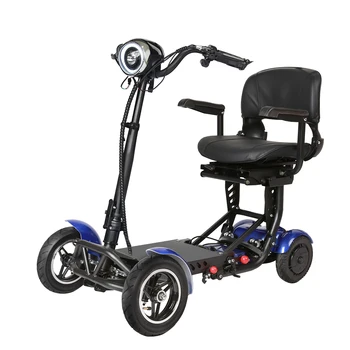 Scooter elettrico pieghevole per adulti con doppio motore a 4 ruote, disponibile in magazzino UE, per anziani.