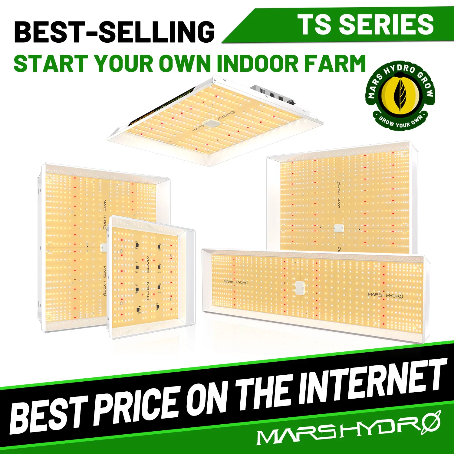 Mars hydro TS 600W 1000W 2000W 3000W Full Spectrum LED Grow Light Sunlike HPS Replace Quantum For Indoor Plants Veg Flowers