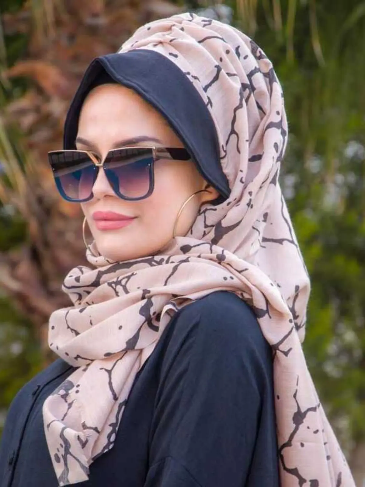 Printed Cotton Hat Shawl, Buy 2 Get 1 Free, Practical Elegant Women Fashion Muslim Prayer Hat Hijab Islamic Seasonal Stylish