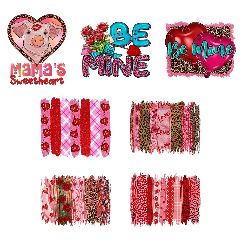  Valentines's Day Iron on Transfers Stickers, Iron on