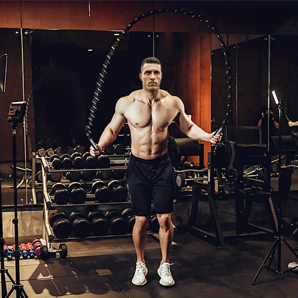 25 mm*3 M Weighted Jump Rope For Fitness Heavy Jump Rope 10ft Women Men Workout Battle Ropes Fitness Training Skipping jump rope
