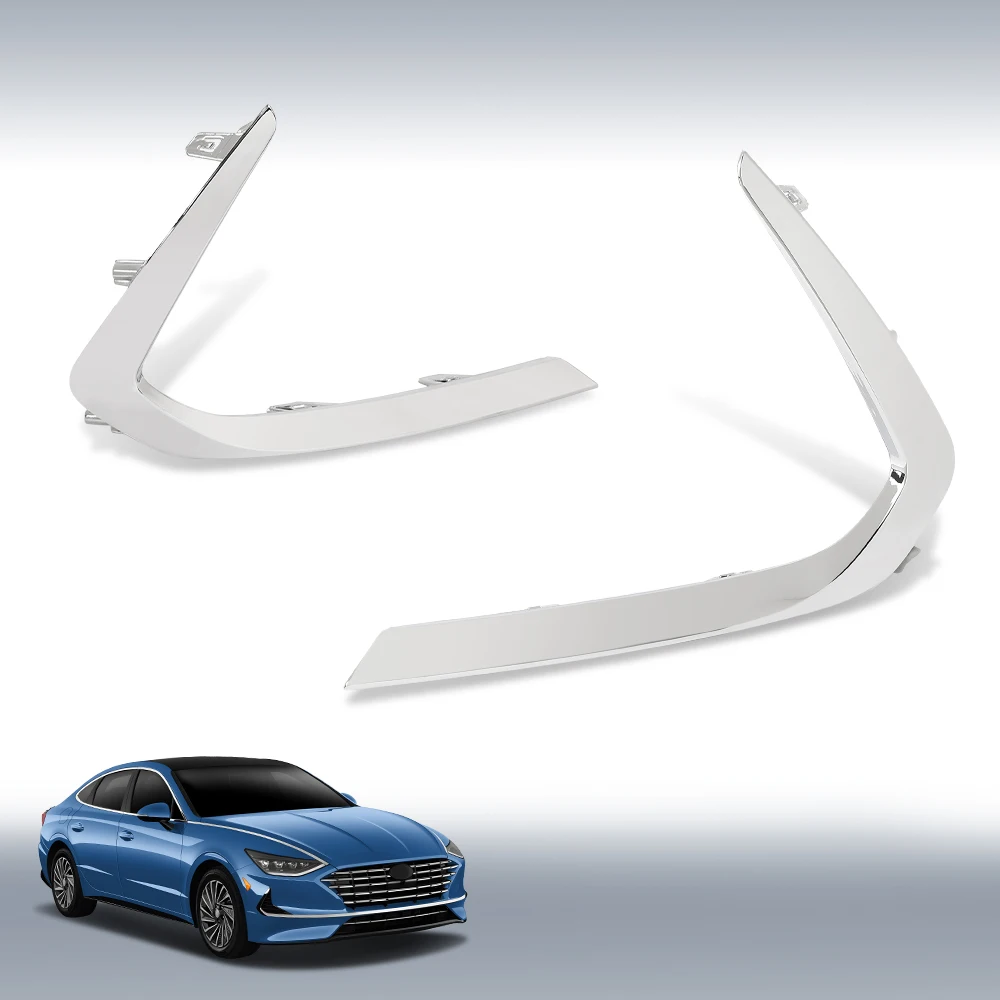 2Pcs Front Bumper Moldings Fit For 2020 2021 2022 Hyundai Sonata Se 2pcs-front-bumper-moldings-fit-for-2020-2021-2022-hyundai-sonata-se