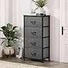 4-Drawer Fabric Storage Tower, Sturdy Steel Frame with Wooden Top, Perfect for Bedroom, Living Room, or Closet Organization 6