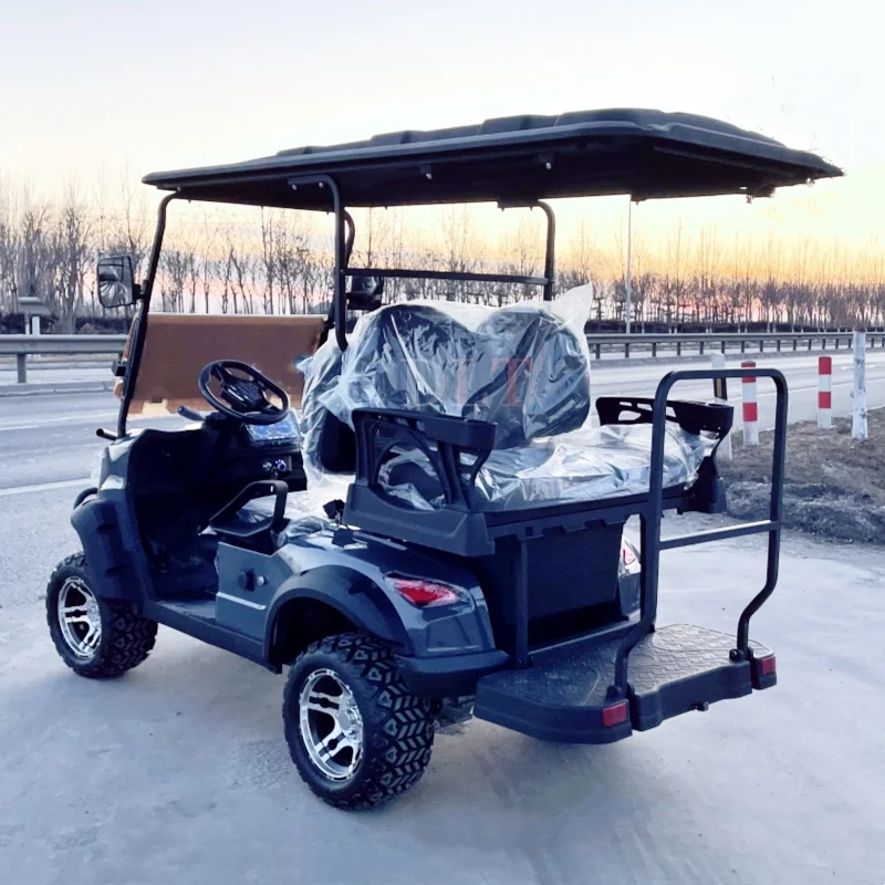 Cina Prezzo Di Fabbrica Carrello Da Golf 48V/5Kw 45Mph Velocità Forte Potenza 4 Posti Nuovissimo Carrello Da Golf Elettrico Fuoristrada Legale
